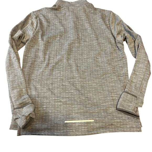 Nike Element Running 1/2 Zip Pullover Top Mens L Gray Thermal Thumb Holes - Picture 3 of 12